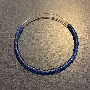 Alex and Ani Blue Beaded and Silver Bracelet
